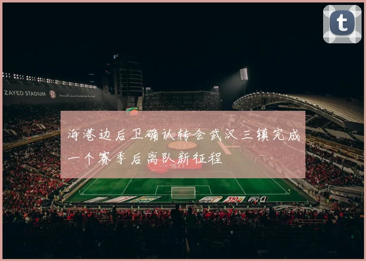 海港边后卫确认转会武汉三镇完成一个赛季后离队新征程